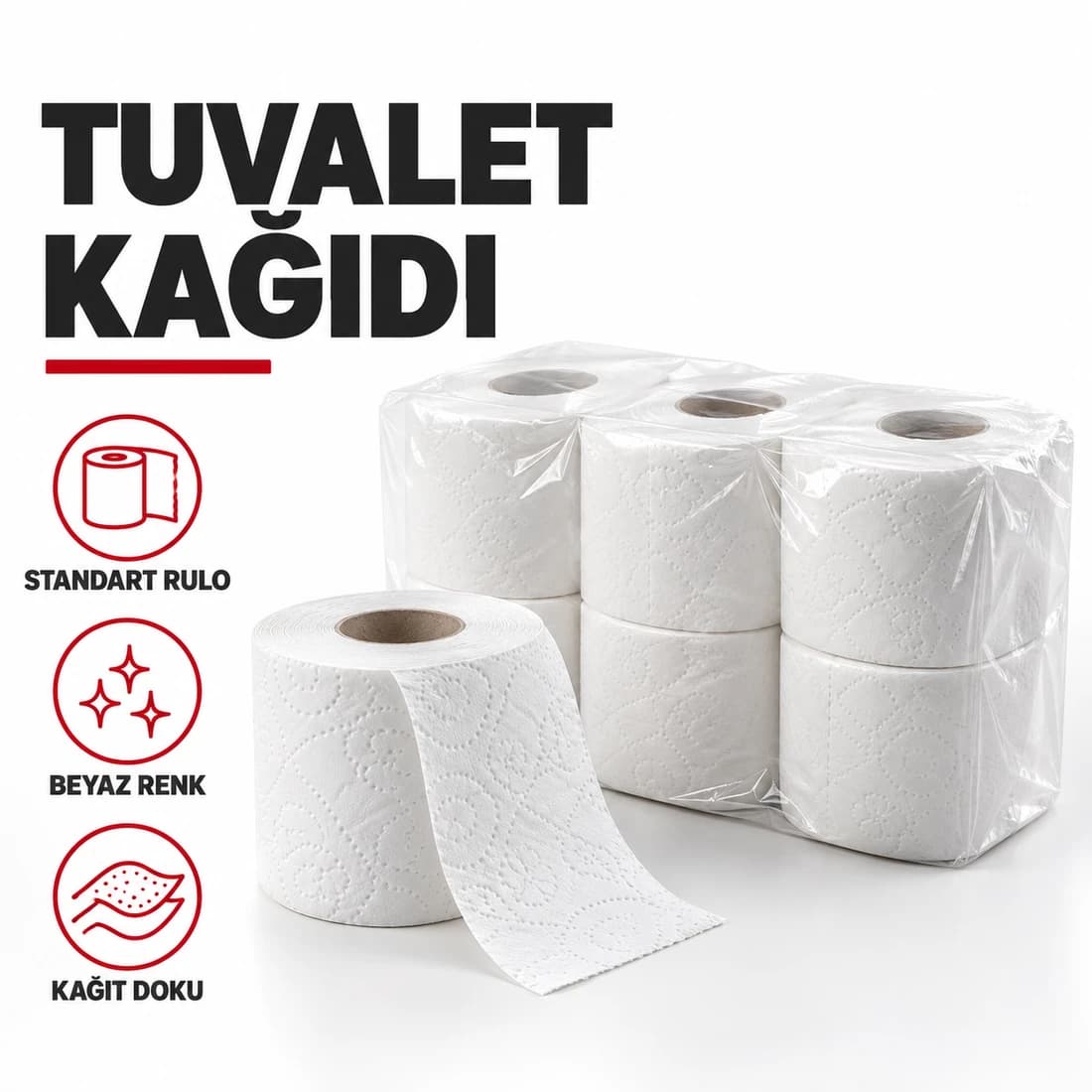 GLORA EV TİPİ TUVALET KAĞIDI 2 KAT 16 RULO — temsili ürün görseli